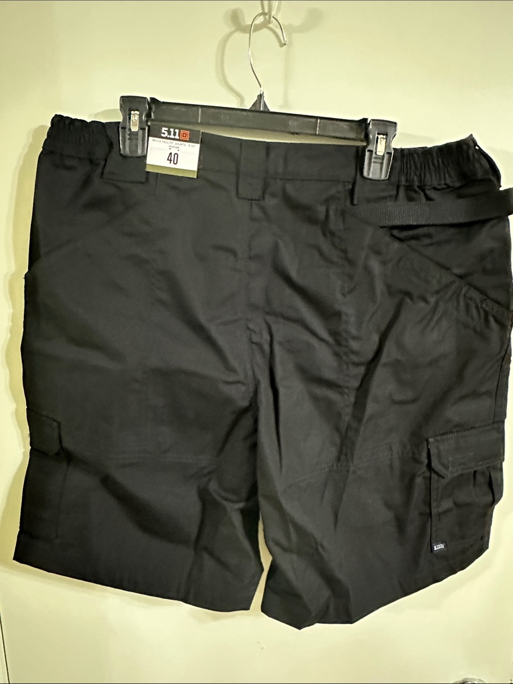 5.11 Tactical Black Cargo Shorts with Utility Pockets - Picture 6 of 8